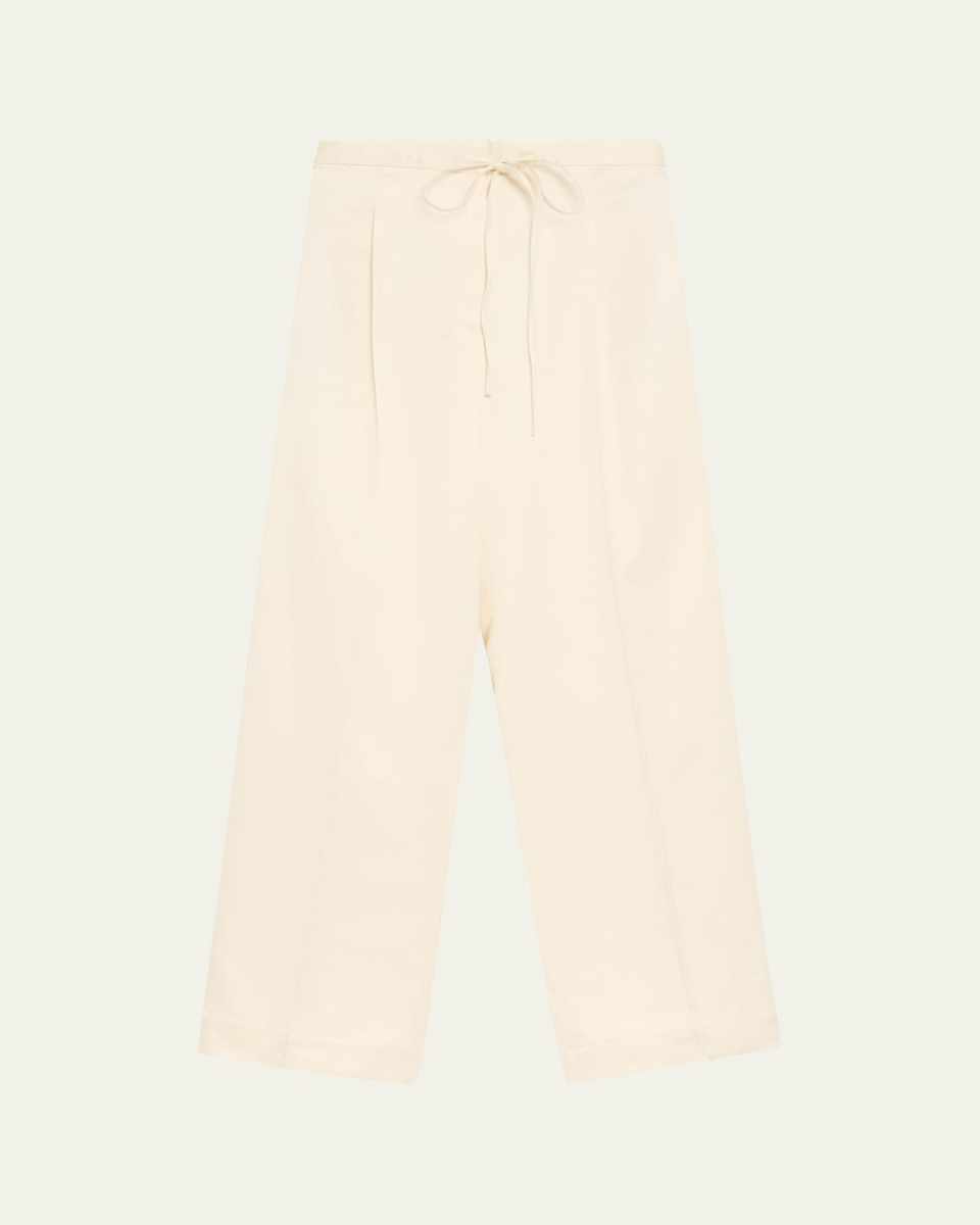 Satin Drawstring Trousers